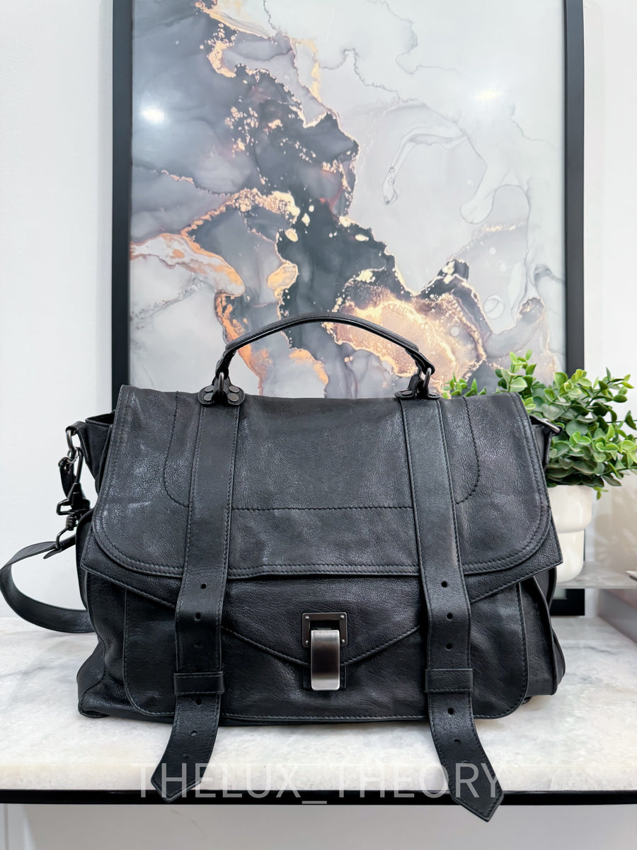 PROENZA SCHOULER PS1 LARGE BAG BLACK – THE LUX THEORY