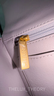 21A DOVE GREY TOP HANDLE MINI AGED GOLD HARDWARE
