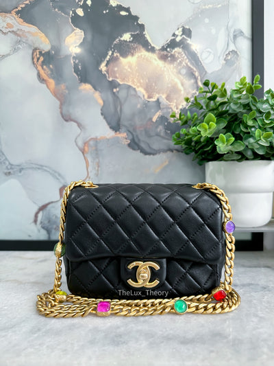 Handbags Chanel Chanel Womens Heart Bag 22S Purple Micro