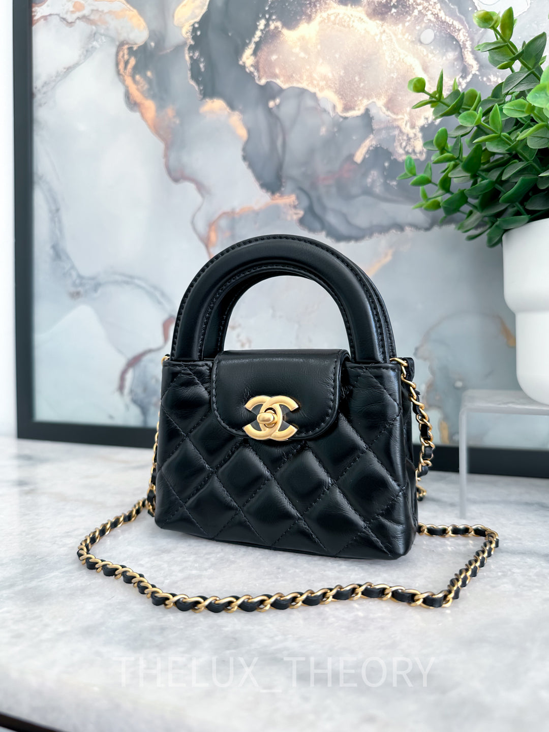 23K BLACK NANO KELLY AGED GOLD HARDWARE