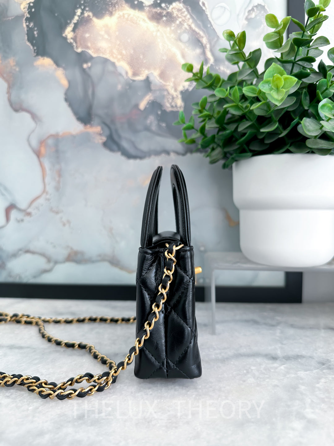 23K BLACK NANO KELLY AGED GOLD HARDWARE
