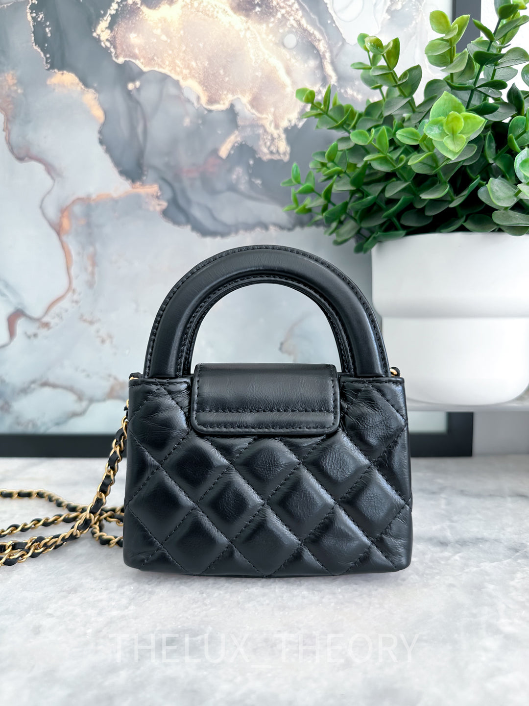 23K BLACK NANO KELLY AGED GOLD HARDWARE