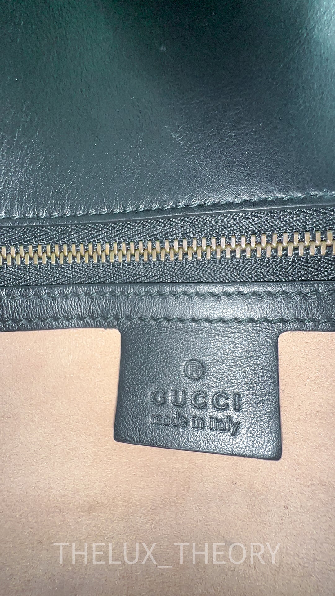 GG MARMONT BLACK LARGE AGED GOLD HARDWARE