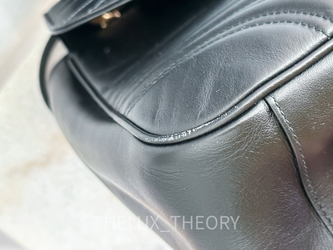 GG MARMONT BLACK LARGE AGED GOLD HARDWARE