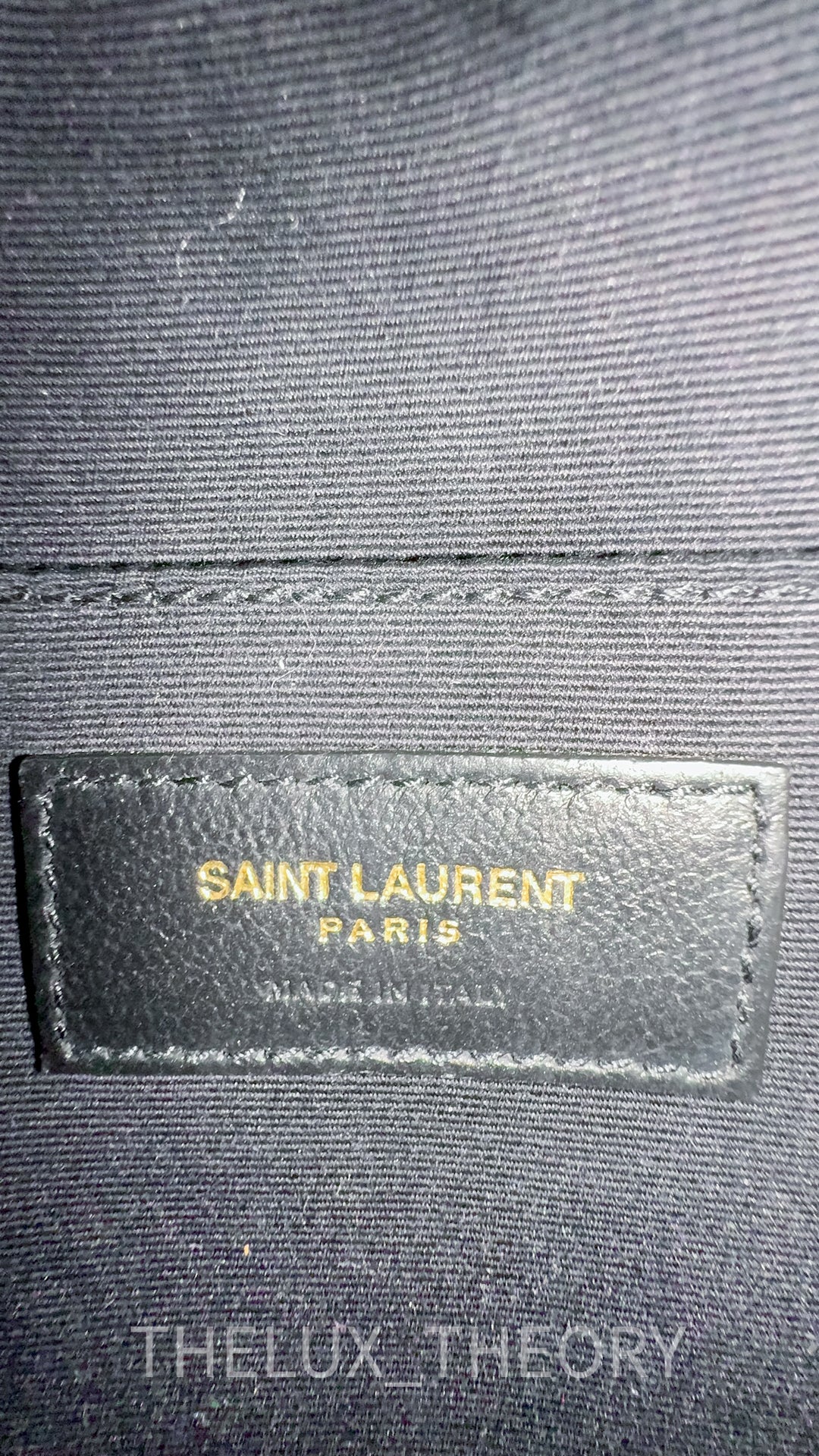 SAINT LAURENT VINYLE ROUND CAMERA BAG