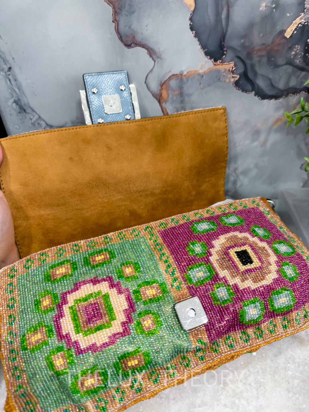 FENDI REEDITION 25TH ANNIVERSARY BEADED BAGUETTE