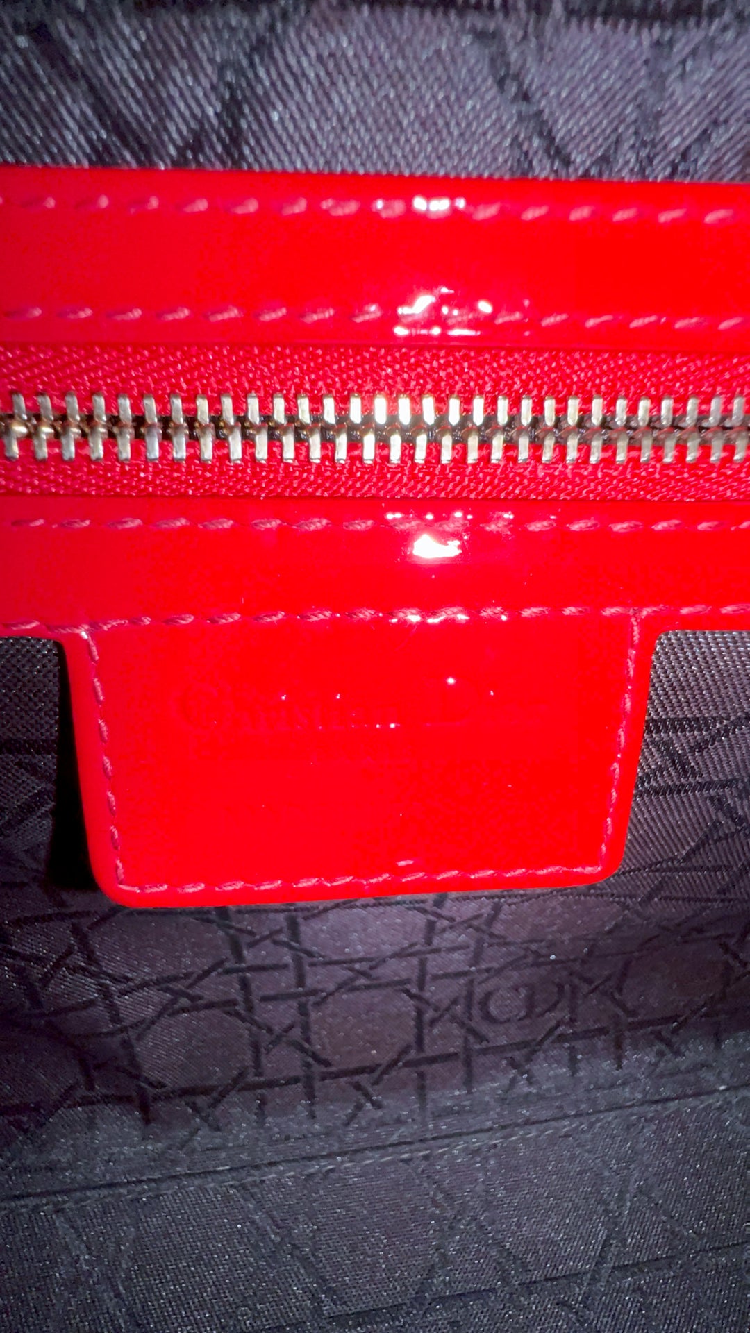 LADY DIOR MEDIUM RED PATENT LEATHER GOLD HARDWARE 2016