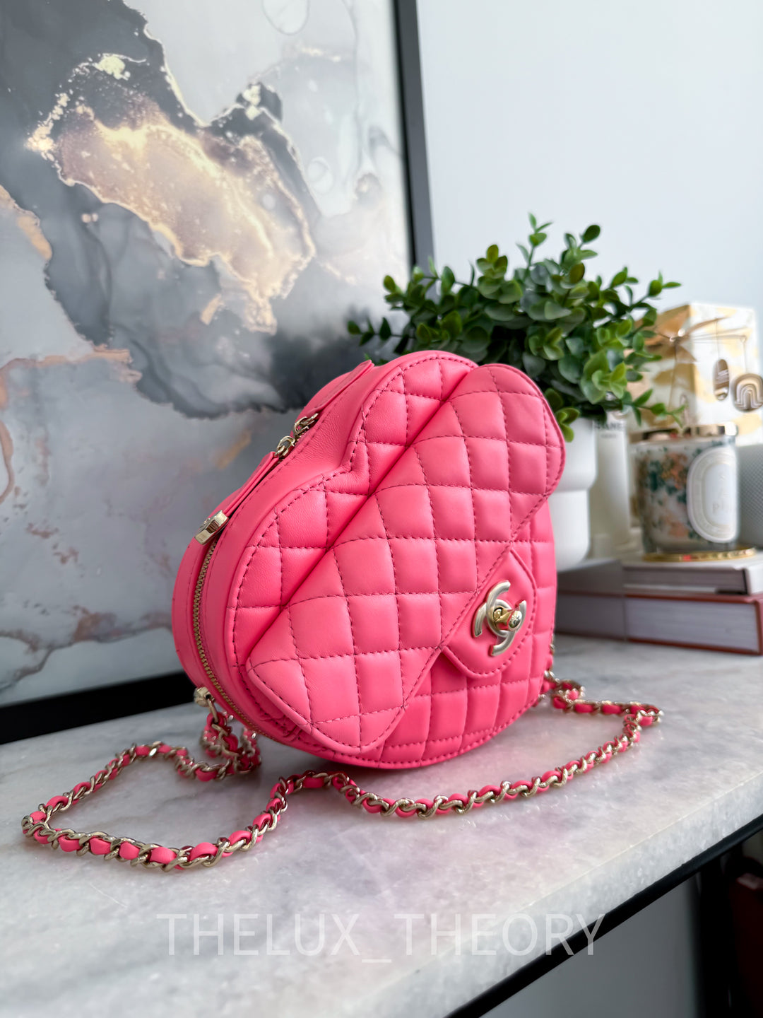22S PINK CC IN LOVE LARGE HEART