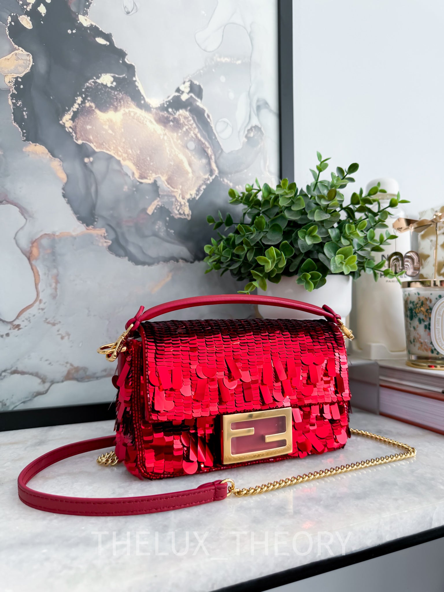 Fendi bag red shop