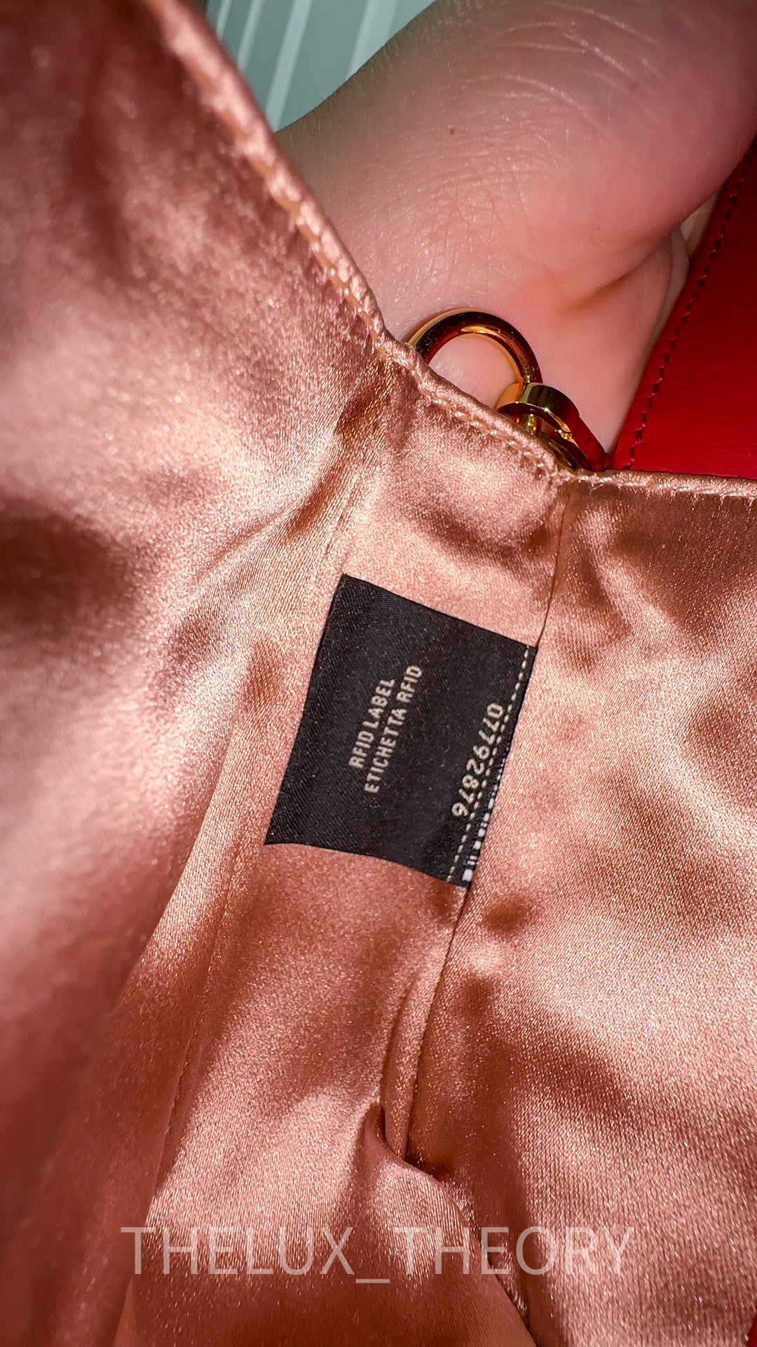 FENDI RED SEQUINS MINI BAGUETTE