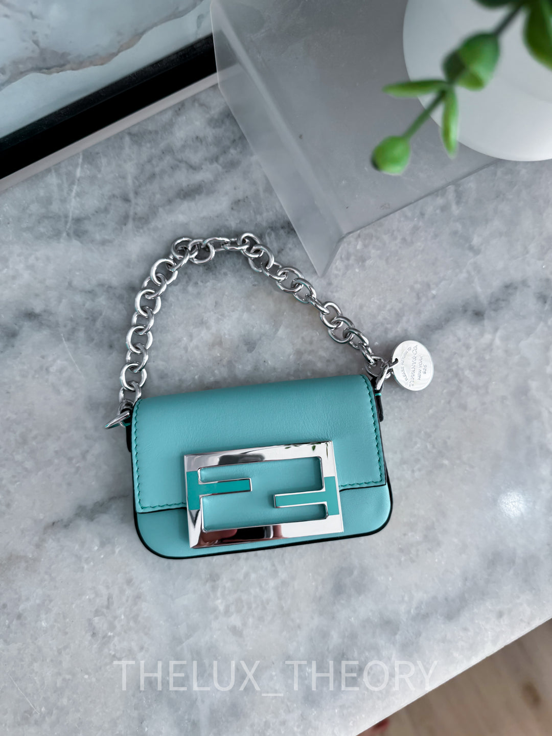 FENDI X TIFFANY NANO BAGUETTE LEATHER