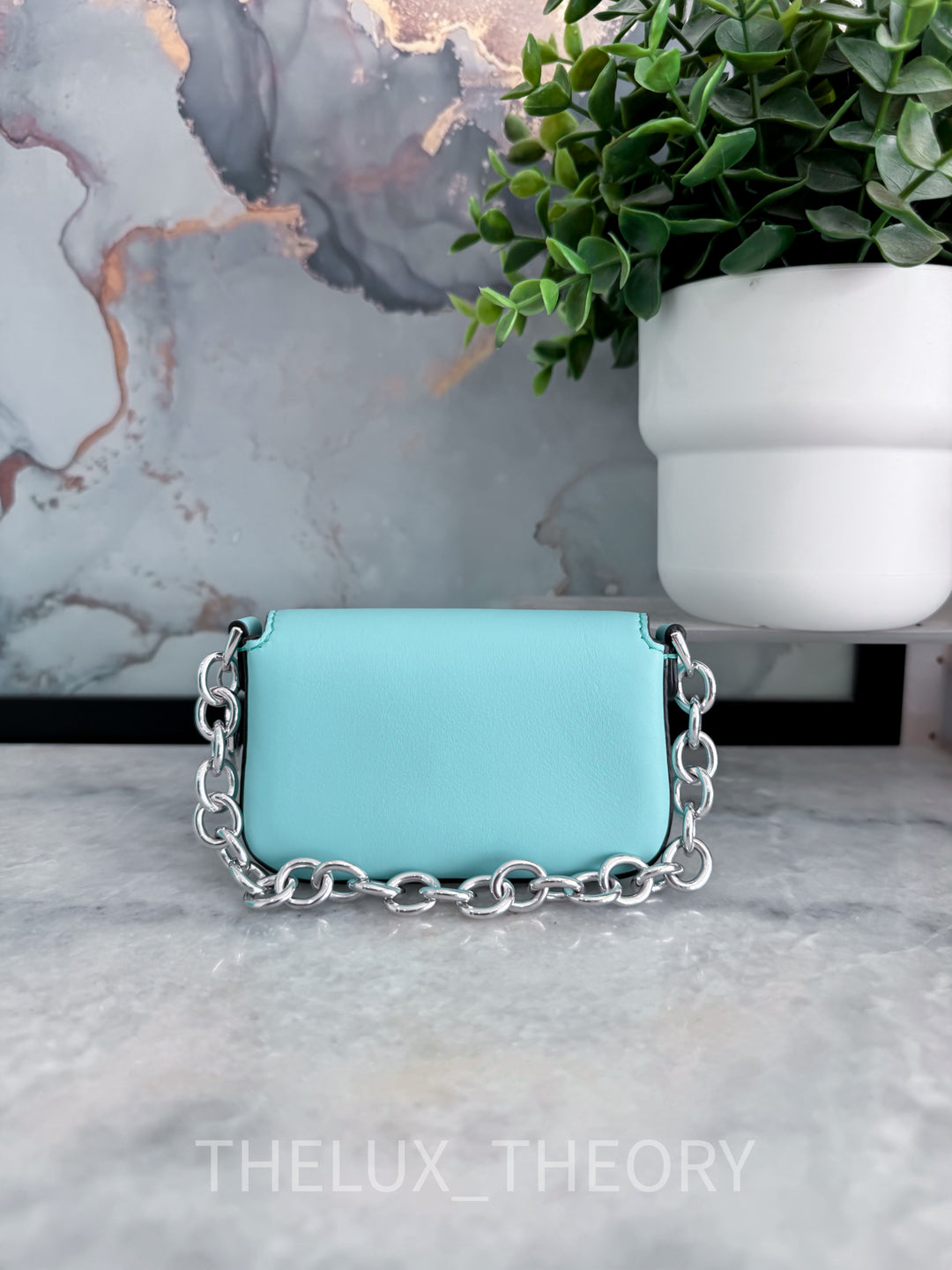 FENDI X TIFFANY NANO BAGUETTE LEATHER
