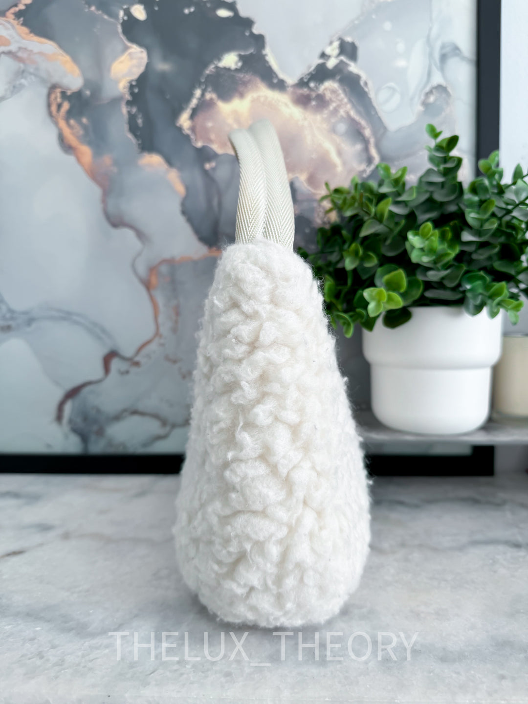 PRADA RE-EDITION 2000 SHEARLING SHOULDER BAG WHITE 2021