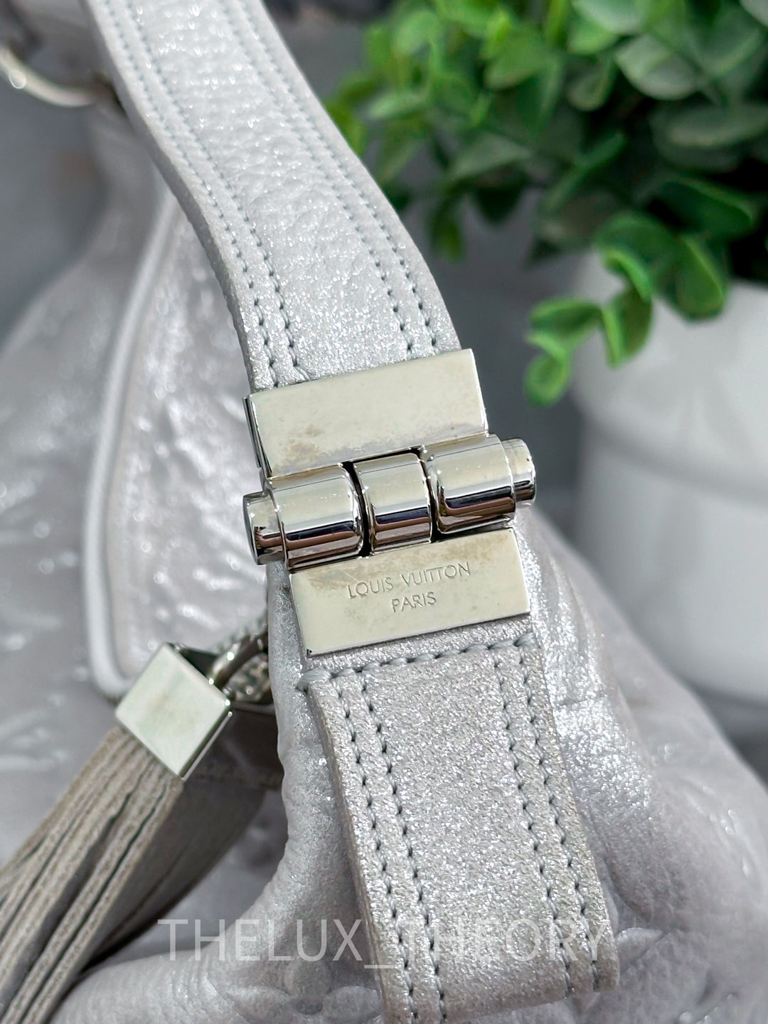 L.V. HALO SILVER SUEDE MONOGRAM EMPREINTE