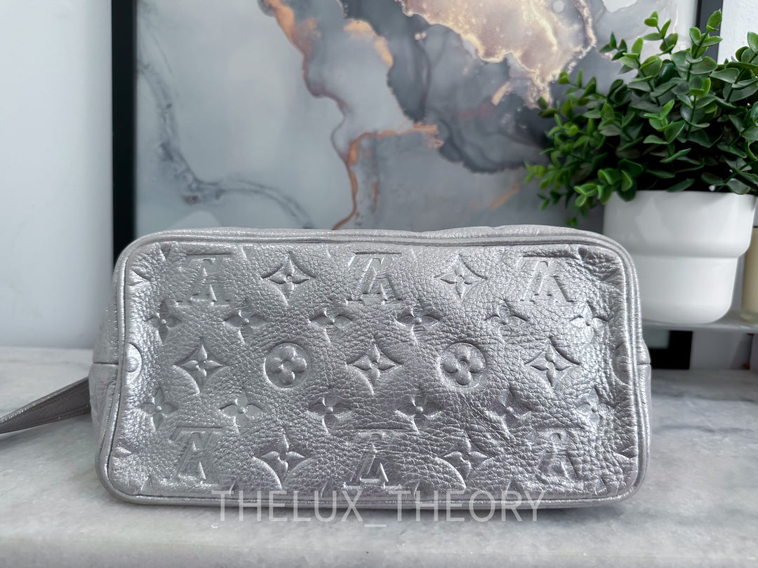 L.V. HALO SILVER SUEDE MONOGRAM EMPREINTE