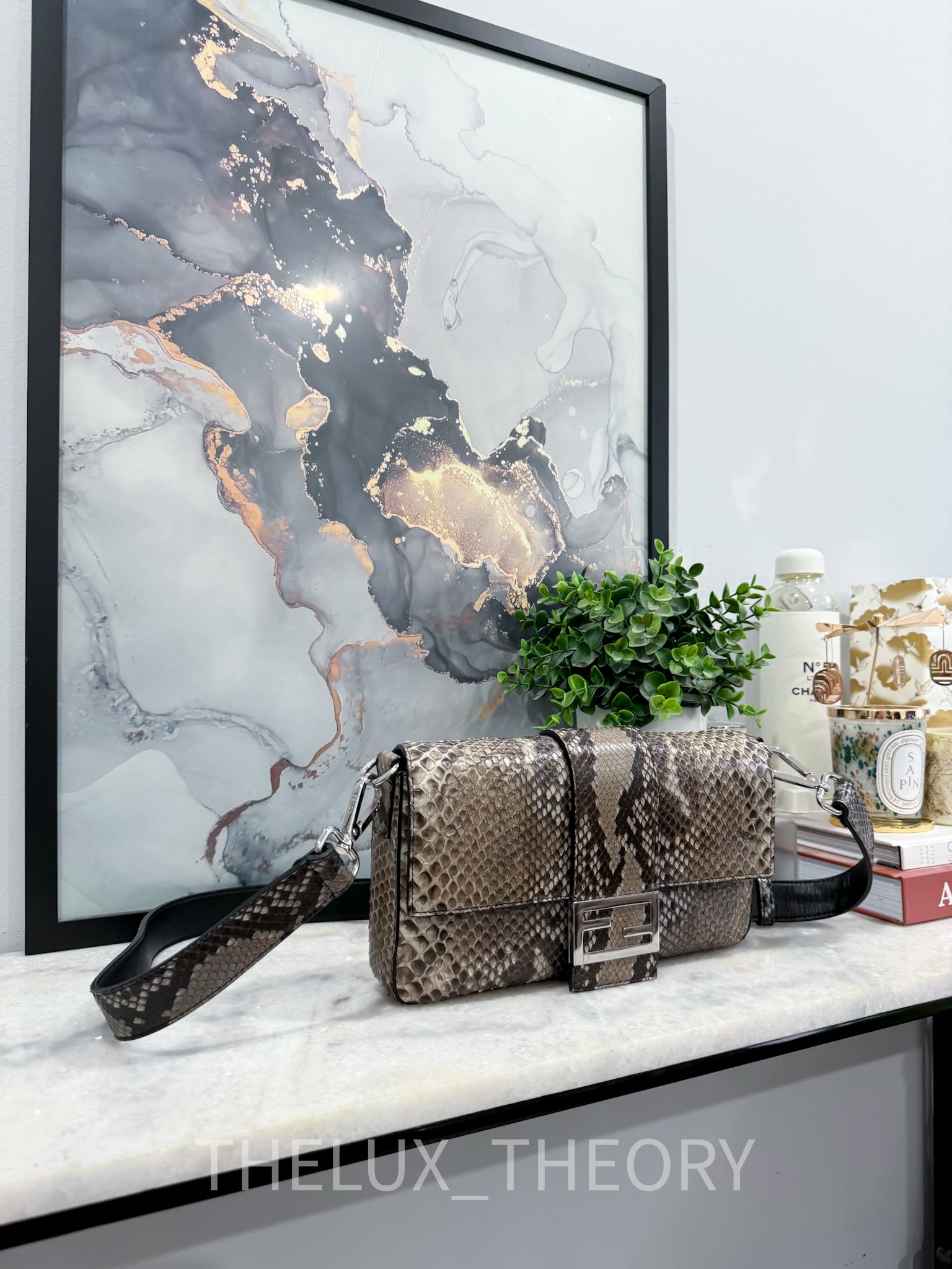 FENDI MEN'S BAGUETTE PYTHON – THE LUX THEORY