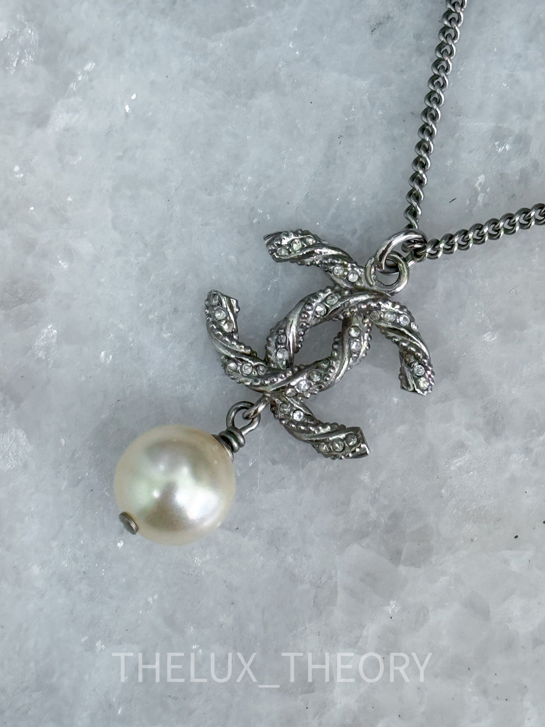 CC NECKLACE WITH PEARL (A63047)