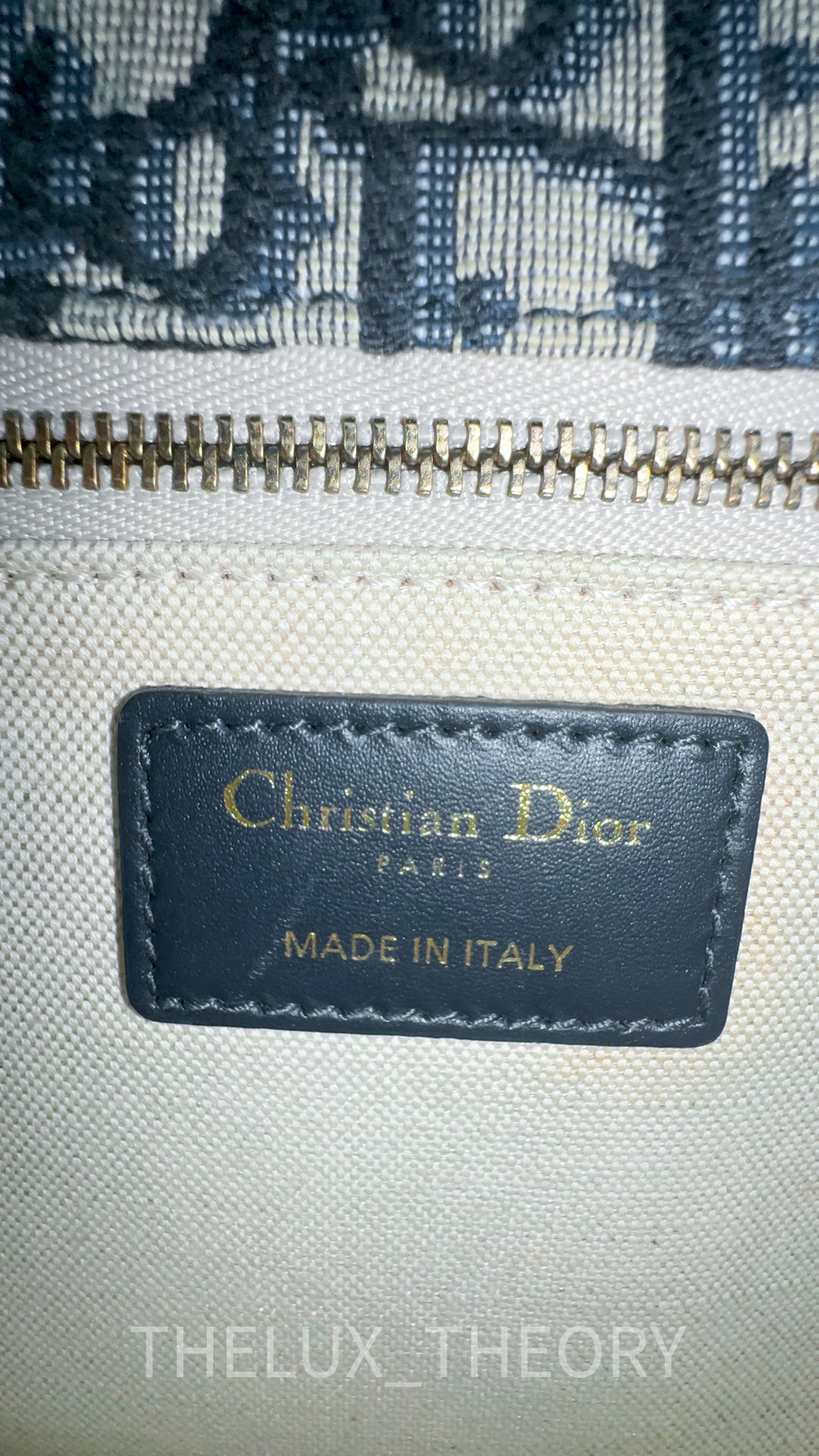 DIOR ADDICT FLAP BAG NAVY OBLIQUE