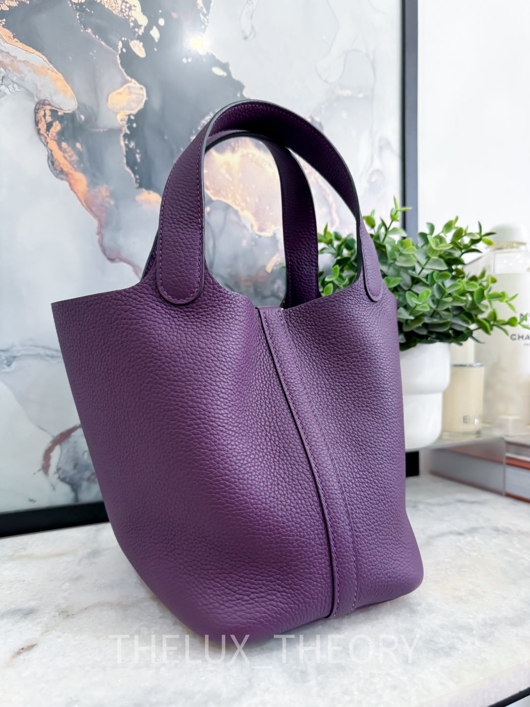 H PICOTIN 18 CASSIS MAURICE LEATHER GOLD HARDWARE (U 2022)