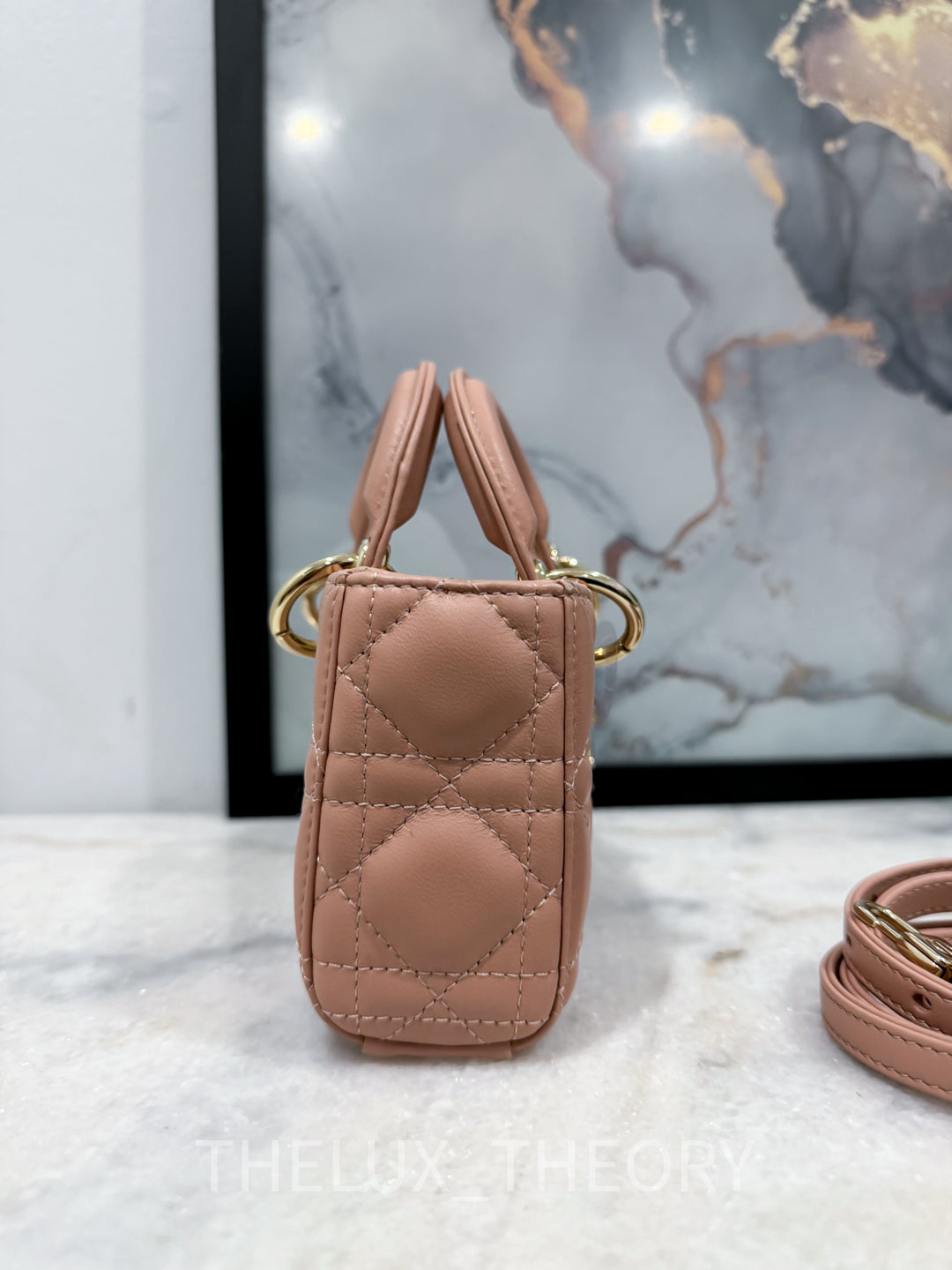 MICRO D-JOY FARD LAMBSKIN LIGHT GOLD HARDWARE
