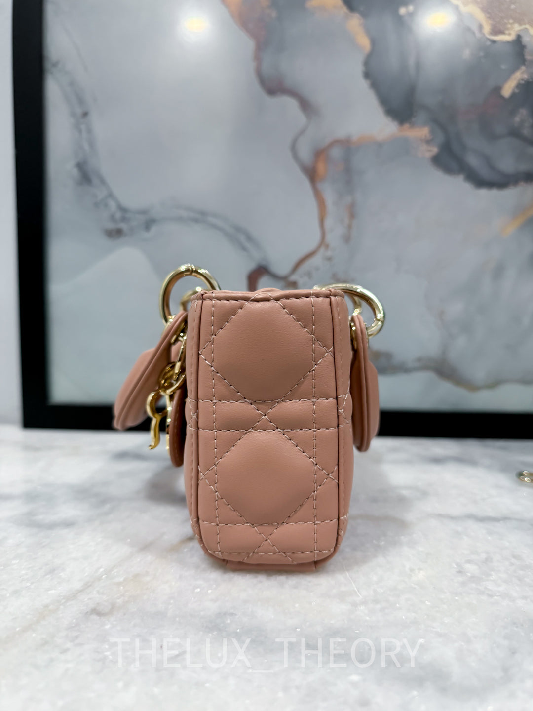 MICRO D-JOY FARD LAMBSKIN LIGHT GOLD HARDWARE