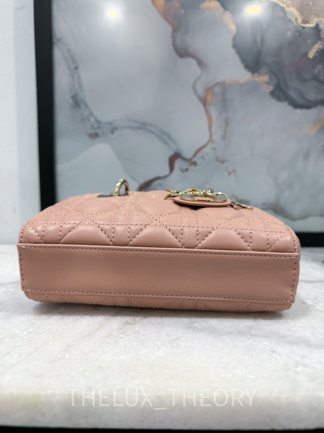MICRO D-JOY FARD LAMBSKIN LIGHT GOLD HARDWARE