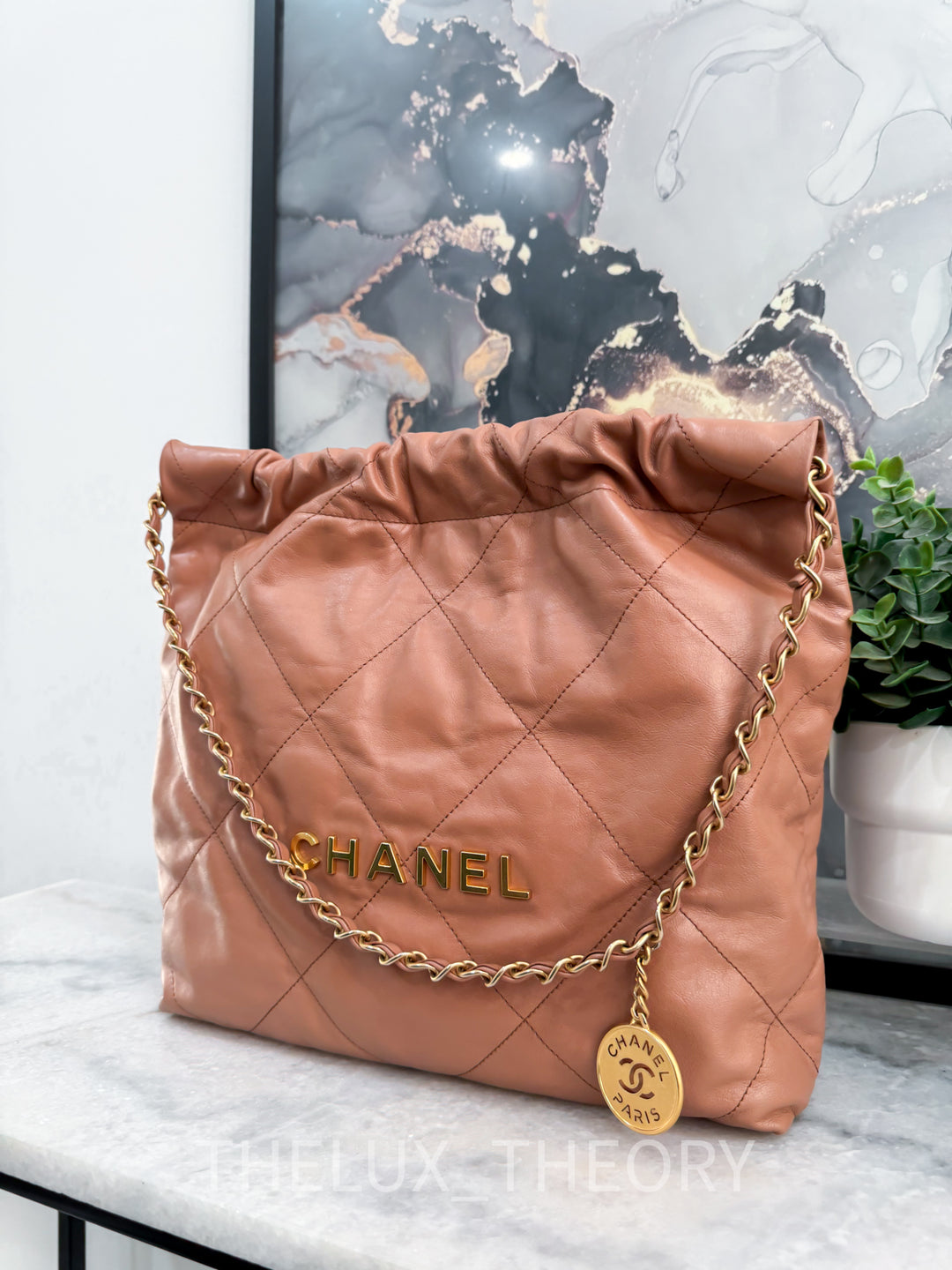 22S SMALL CARAMEL 22 BAG