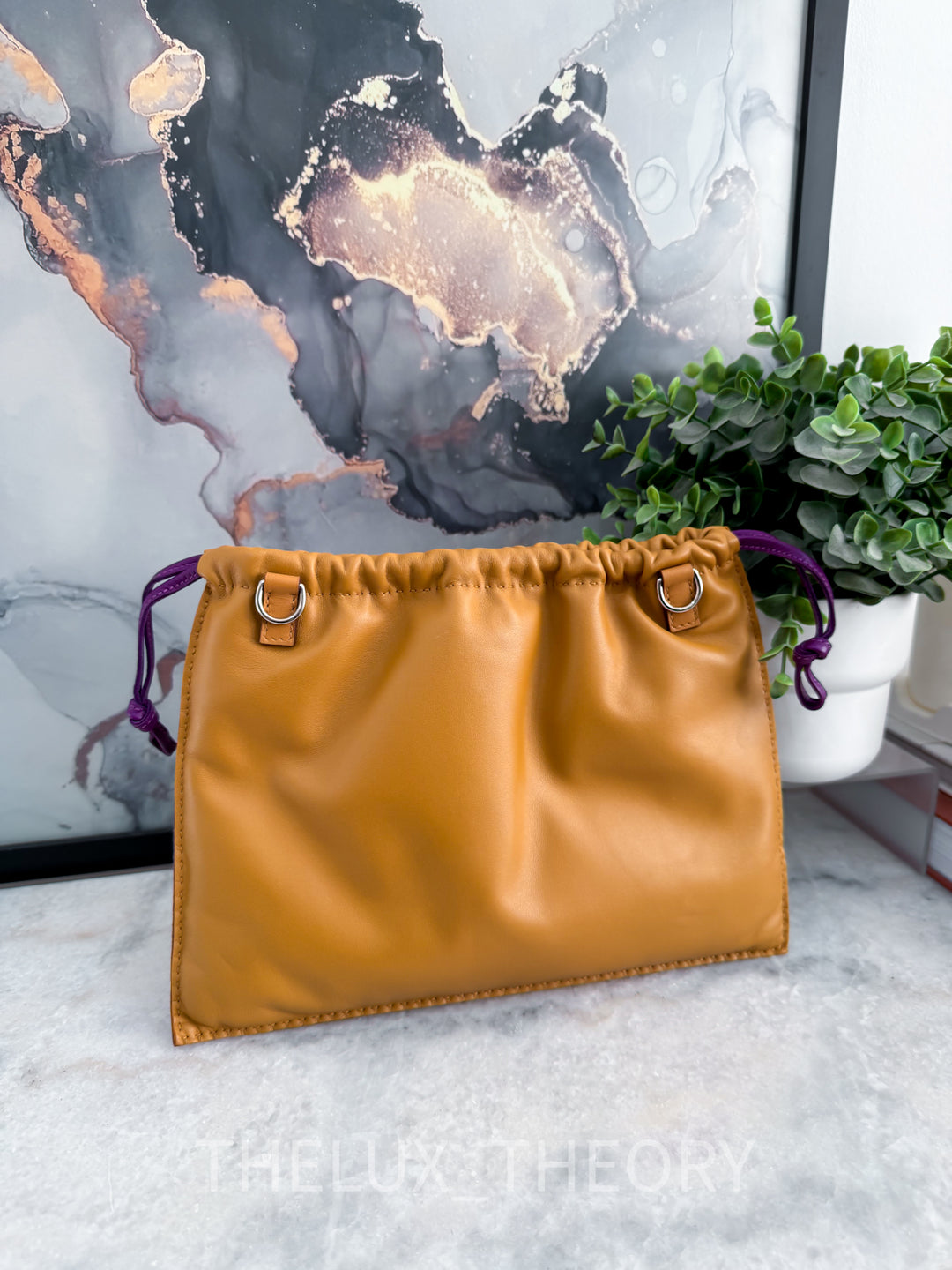 POCHETTE PILO MILO/SWIFT LEATHER SESAME/VIOLET 2022