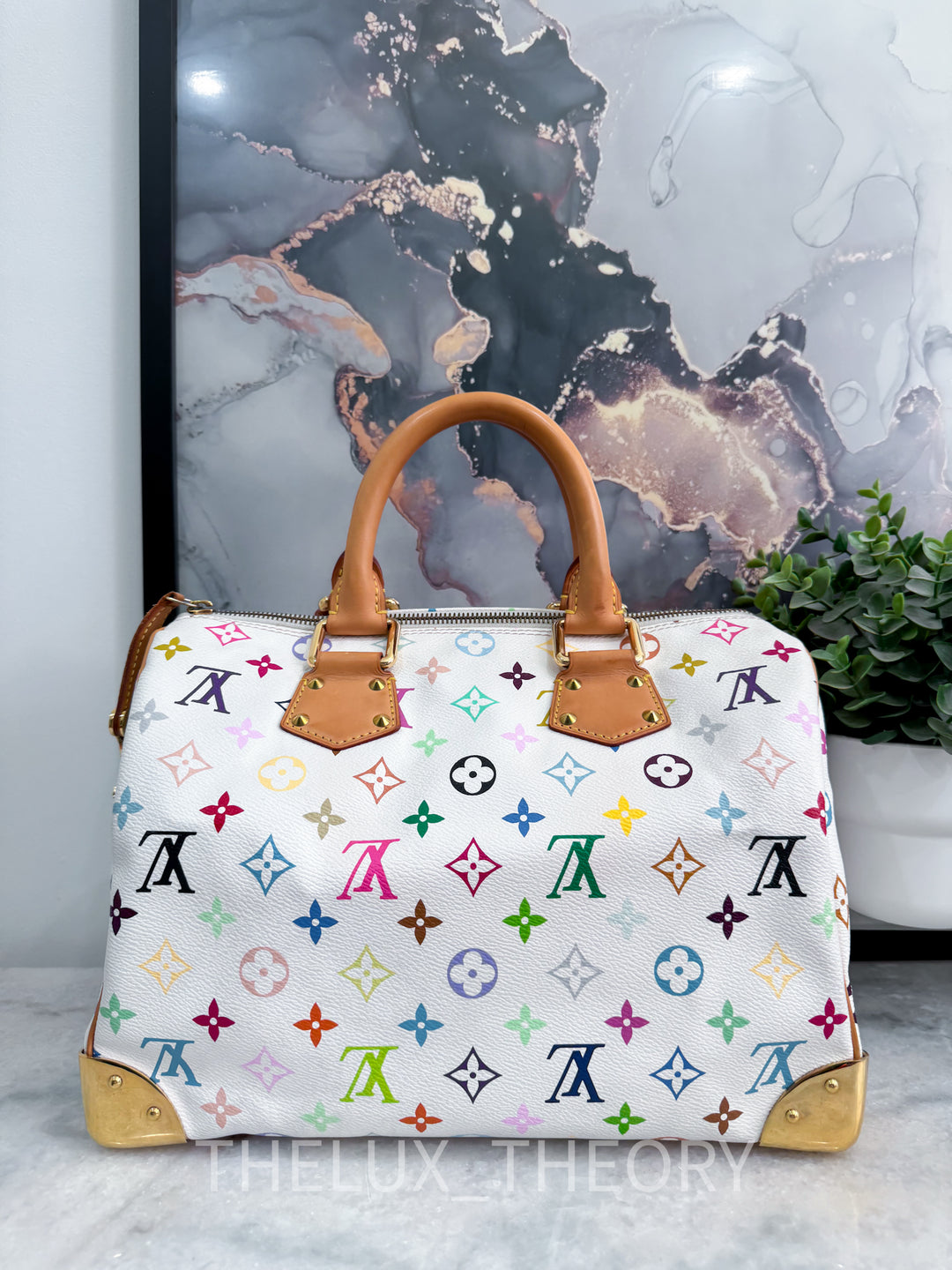 SPEEDY 30 MURAKAMI WHITE MULTICOLOUR MONOGRAM 2001
