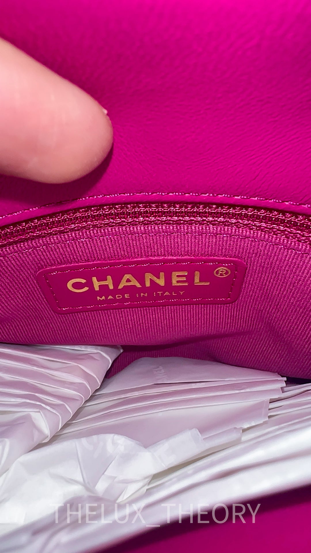 22B FUCHSIA FLAP BAG (AS3498)