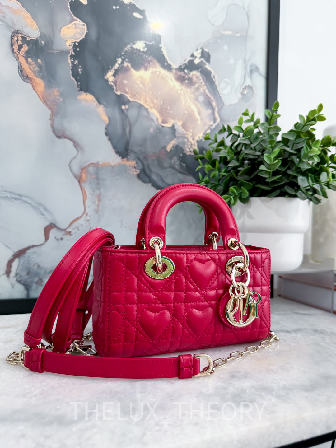 MICRO LADY D-JOY DIORAMOUR HEART RED