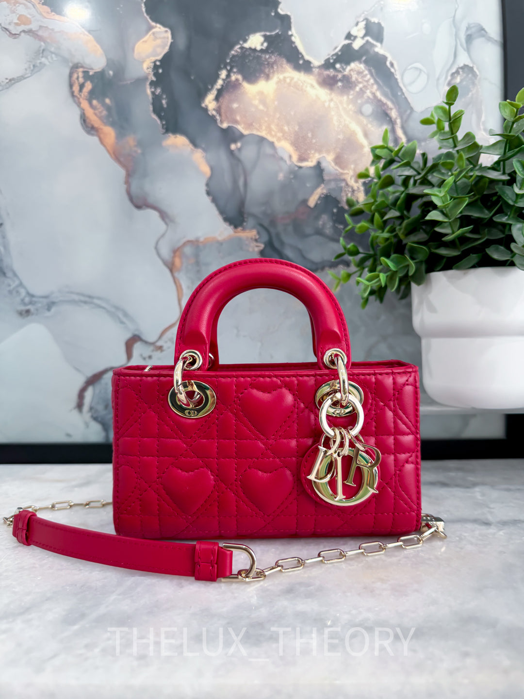 MICRO LADY D-JOY DIORAMOUR HEART RED