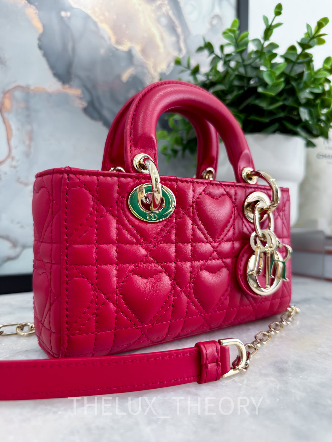 MICRO LADY D-JOY DIORAMOUR HEART RED