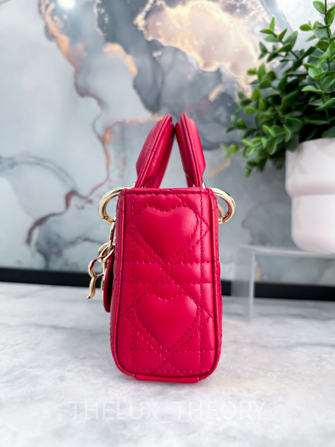MICRO LADY D-JOY DIORAMOUR HEART RED