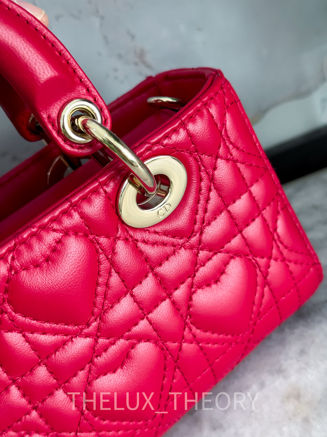 MICRO LADY D-JOY DIORAMOUR HEART RED
