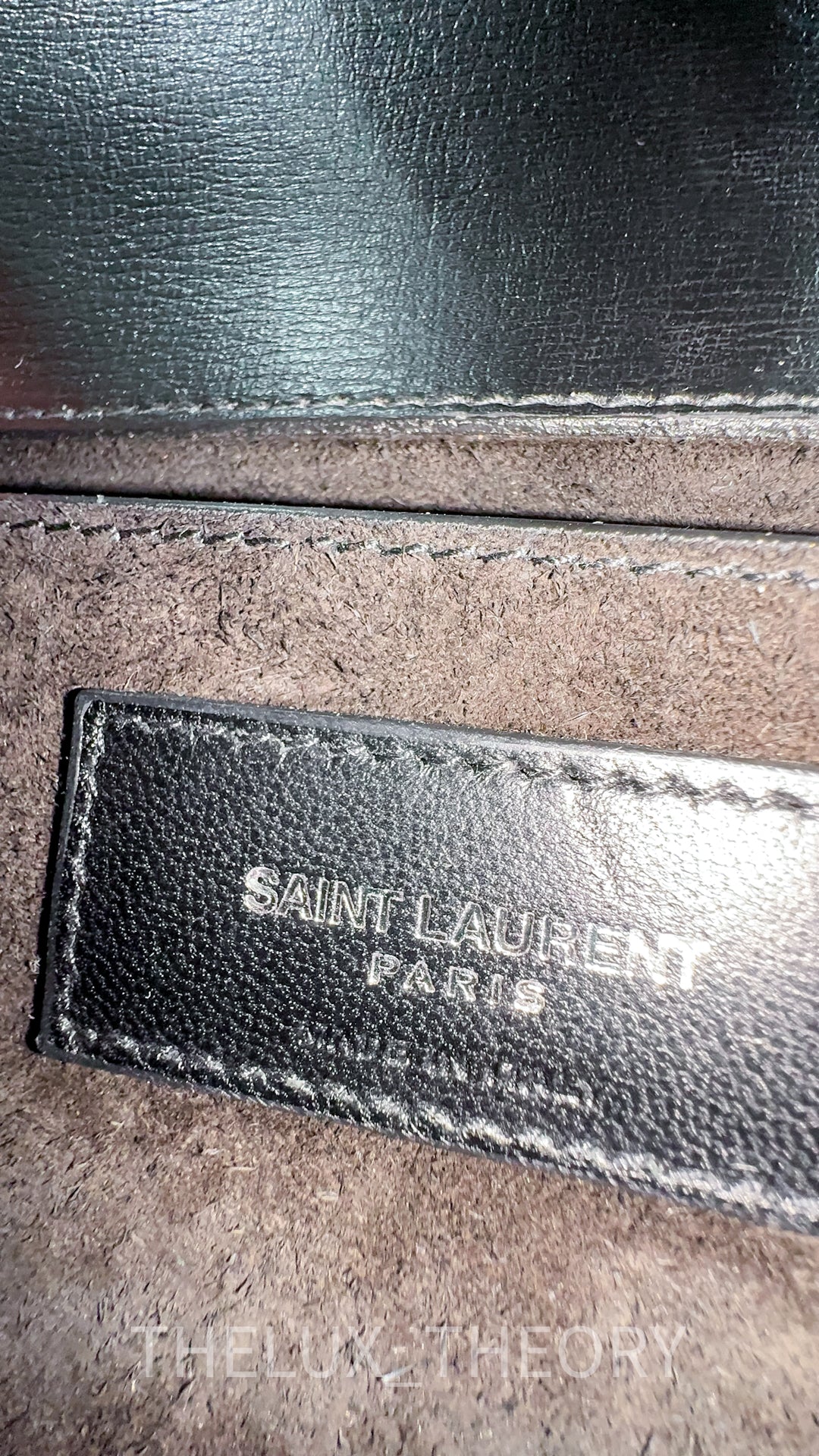 YSL SUNSET MEDIUM SMOOTH CALFSKIN SILVER HARDWARE