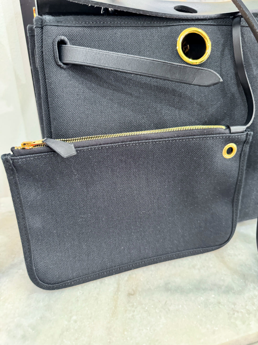 HERBAG ZIP 31 BLACK GHW Y 2020