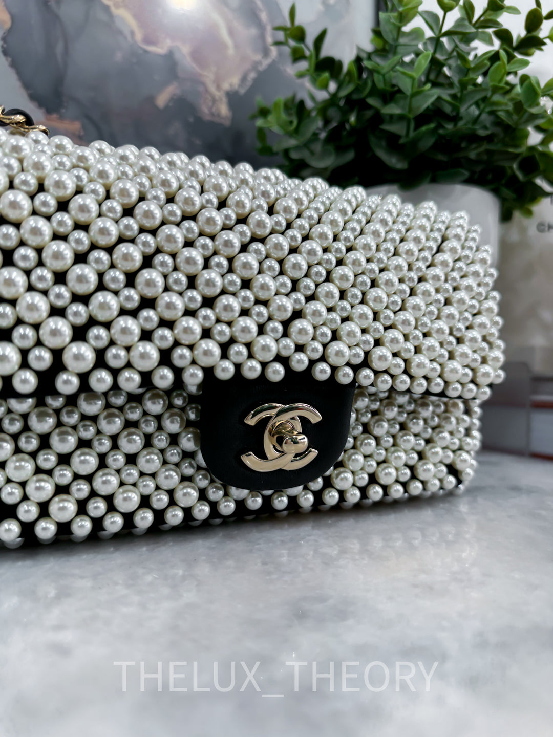 19S PEARL MINI RECTANGLE FLAP BAG
