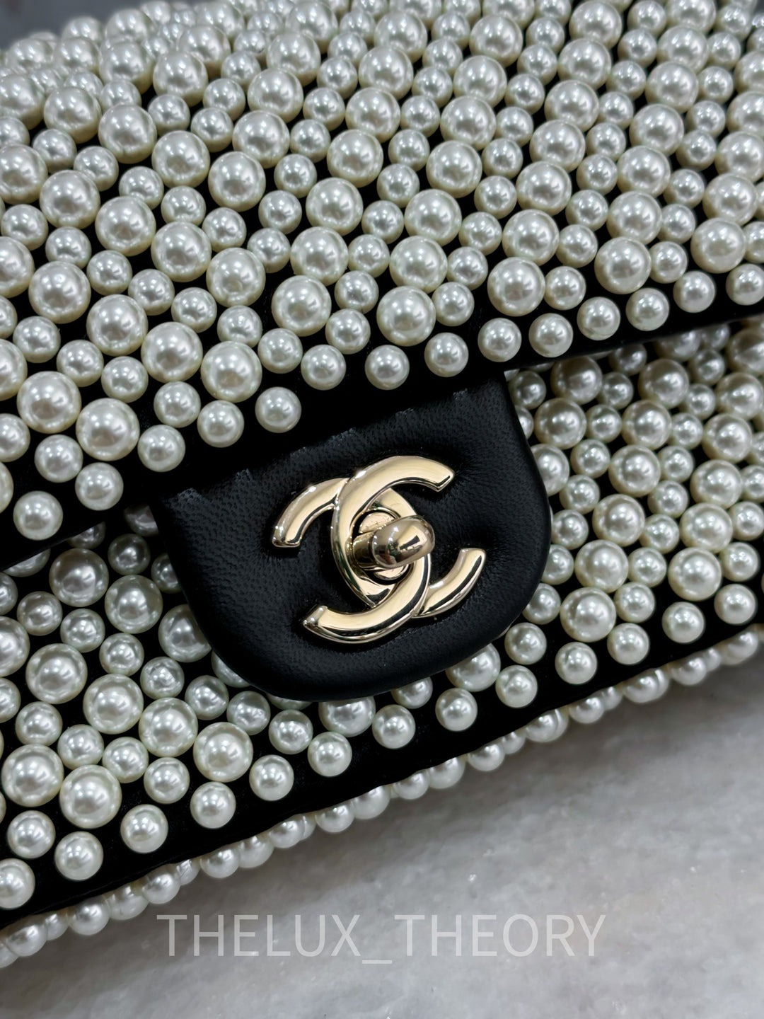 19S PEARL MINI RECTANGLE FLAP BAG