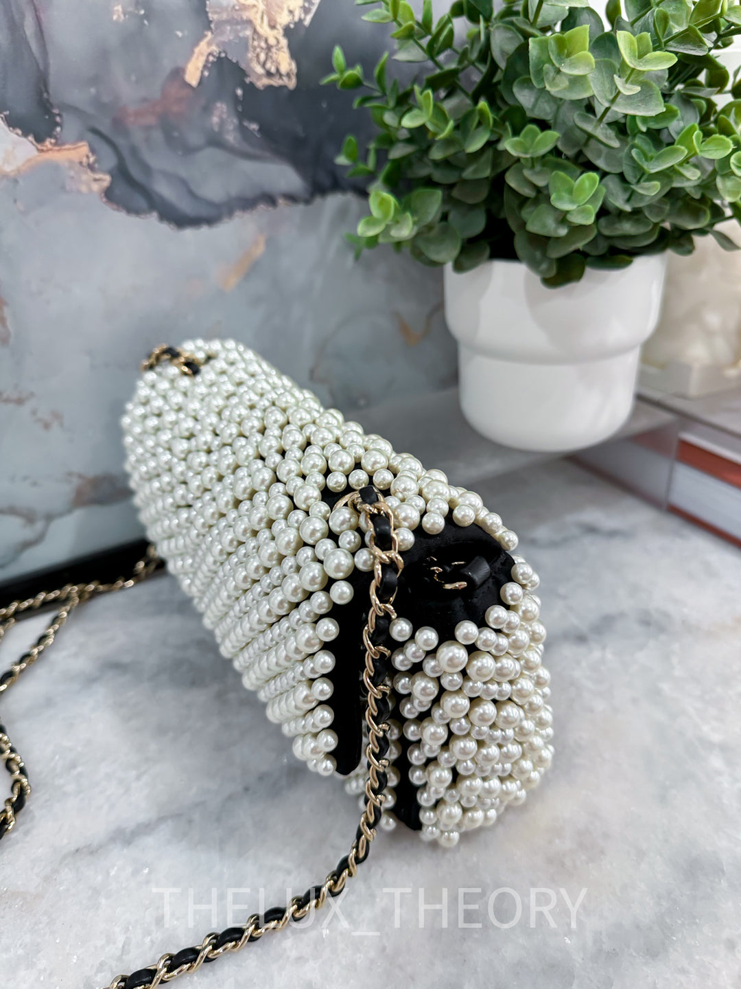 19S PEARL MINI RECTANGLE FLAP BAG