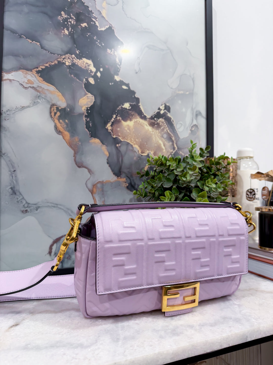 FENDI MEDIUM LILAC BAGUETTE