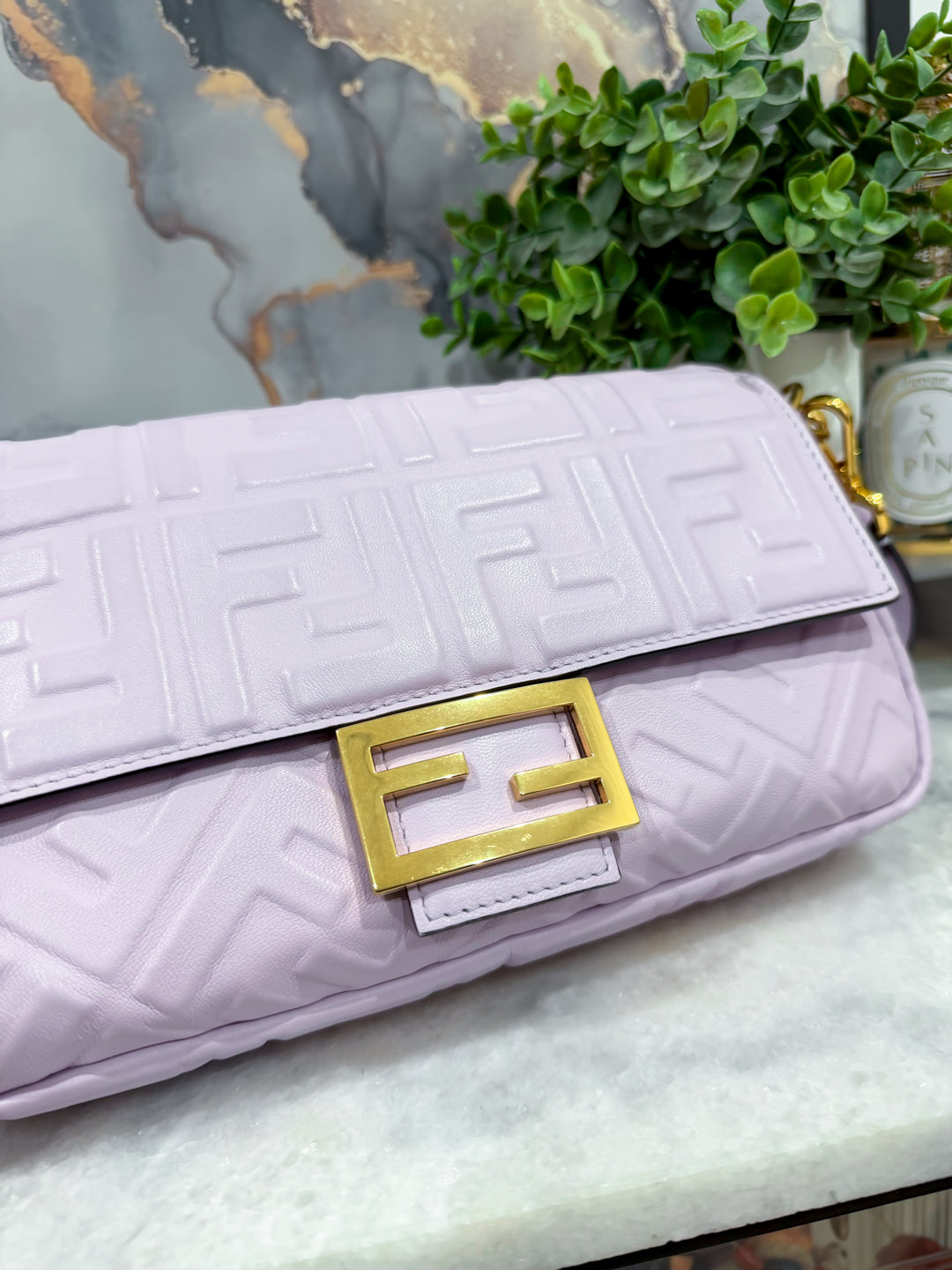 FENDI MEDIUM LILAC BAGUETTE