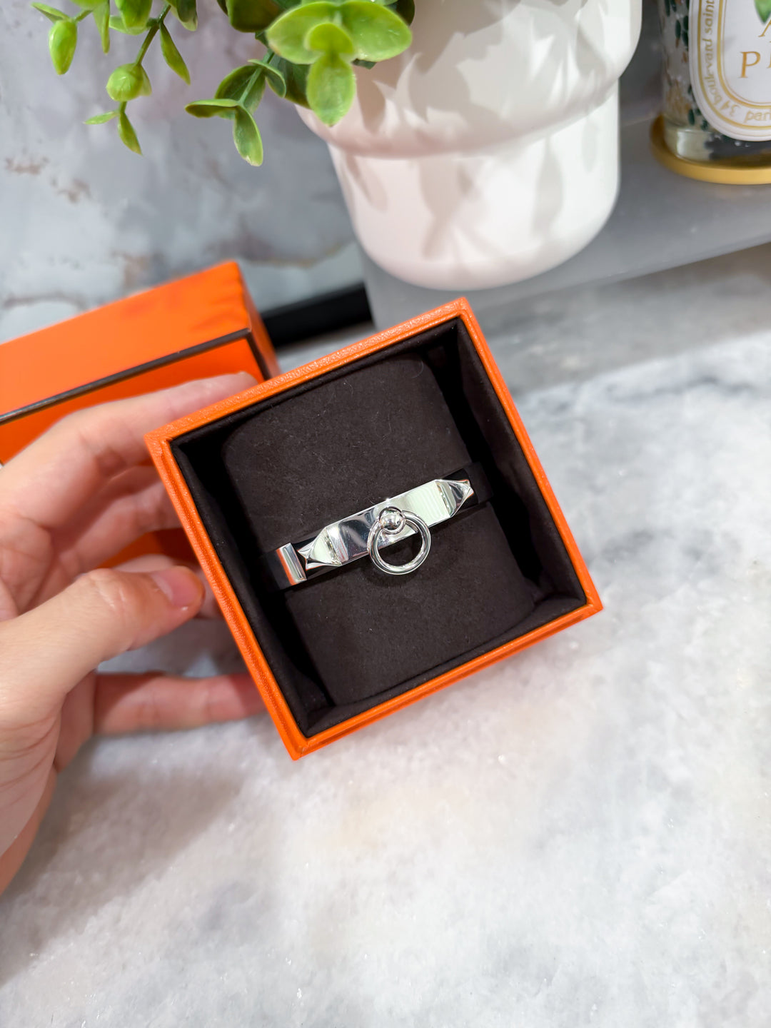 H SILVER CDC BRACELET (LG)