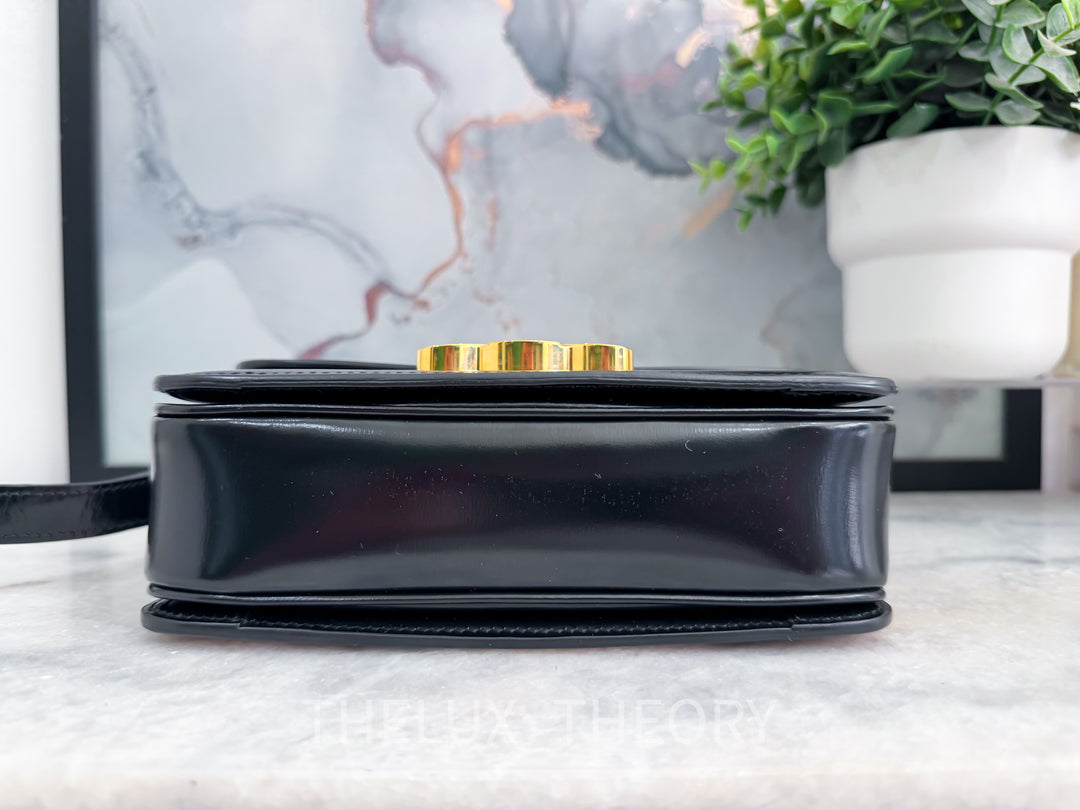 CELINE TRIOMPHE TEEN BLACK GOLD HARDWARE