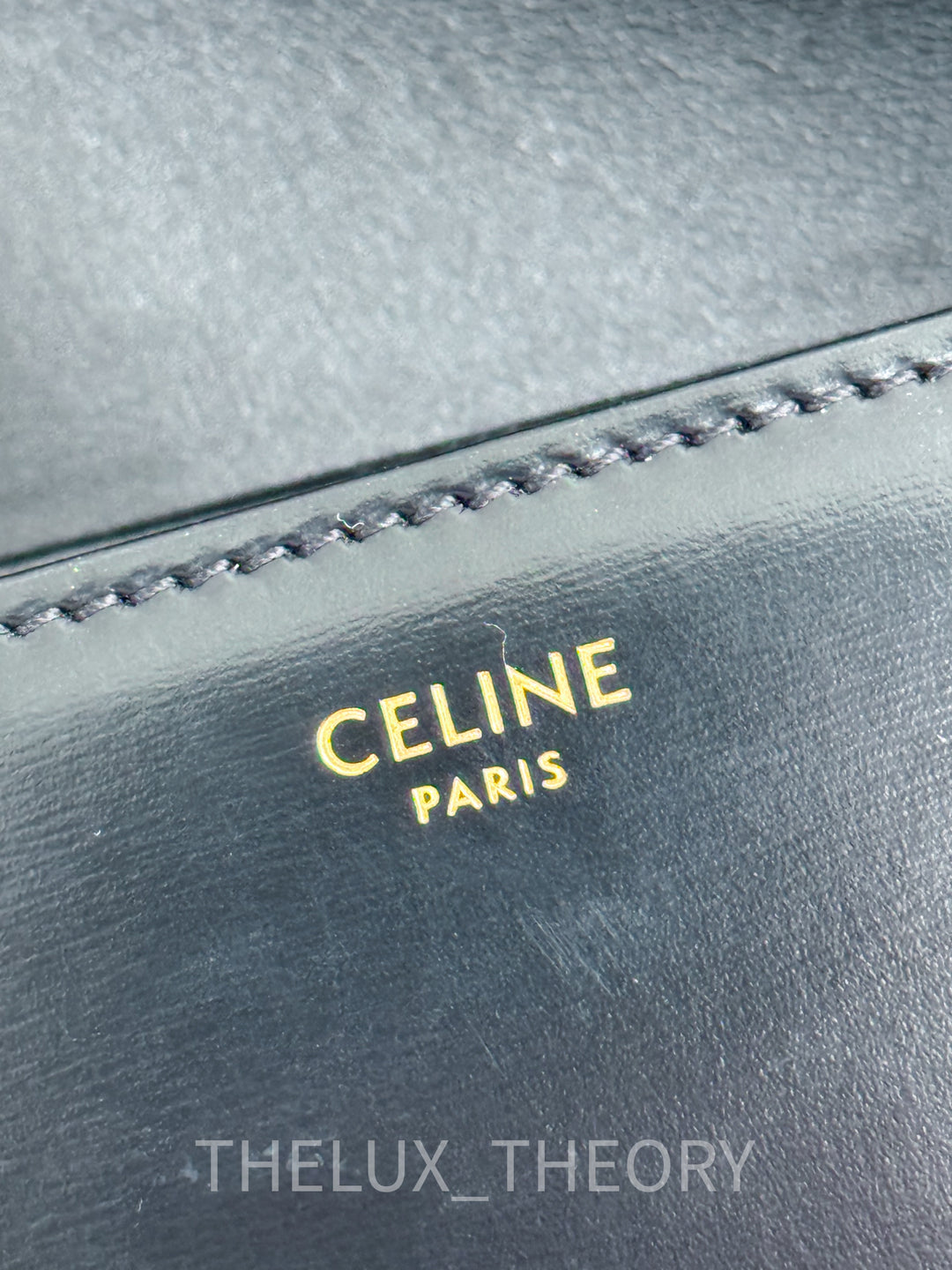 CELINE TRIOMPHE TEEN BLACK GOLD HARDWARE