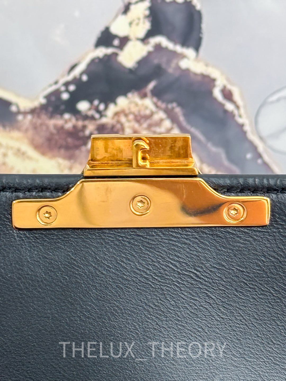 CELINE TRIOMPHE TEEN BLACK GOLD HARDWARE