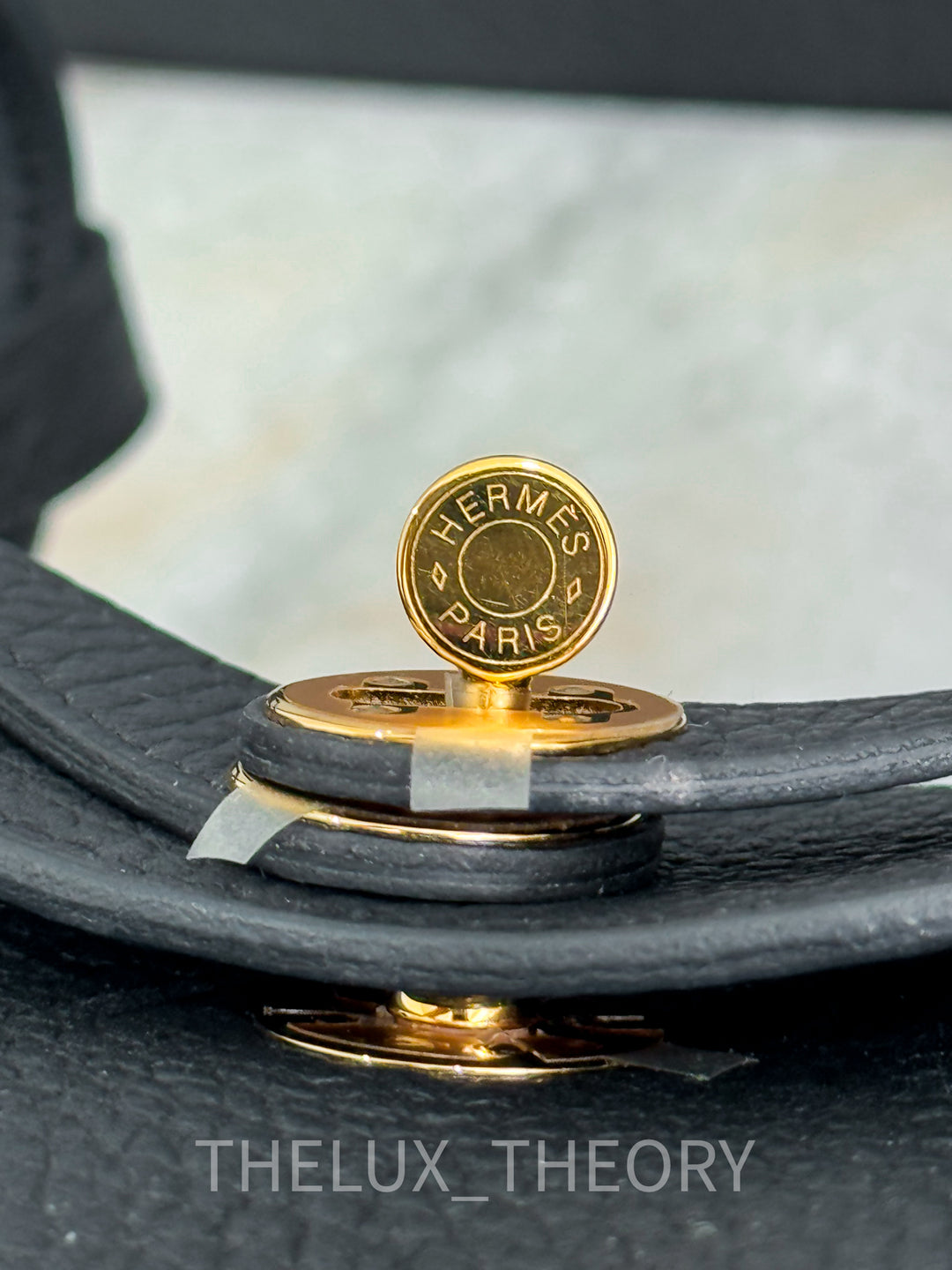 H MINI LINDY BLACK CLEMENCE GOLD HARDWARE (W 2024)