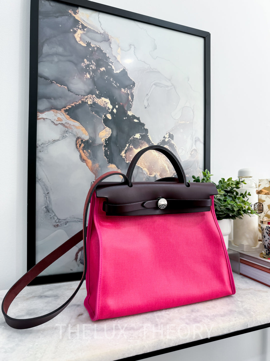 HERBAG ZIP 31 ROSE SHOCKING / ECRU / ROUGE SELLIER 2021