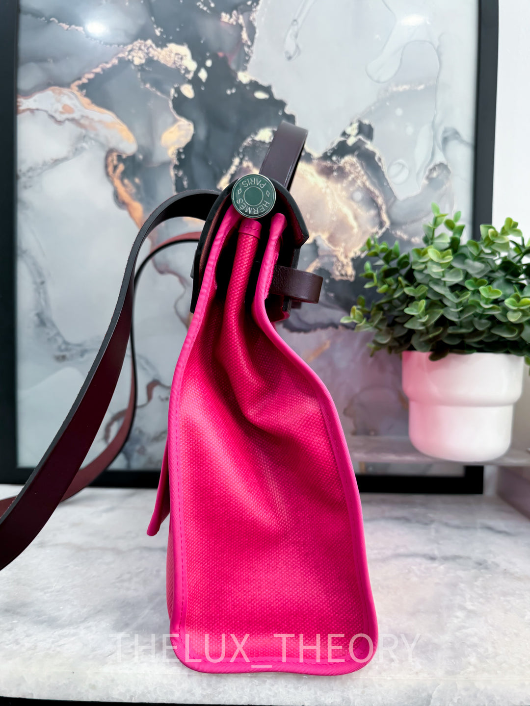 HERBAG ZIP 31 ROSE SHOCKING / ECRU / ROUGE SELLIER 2021