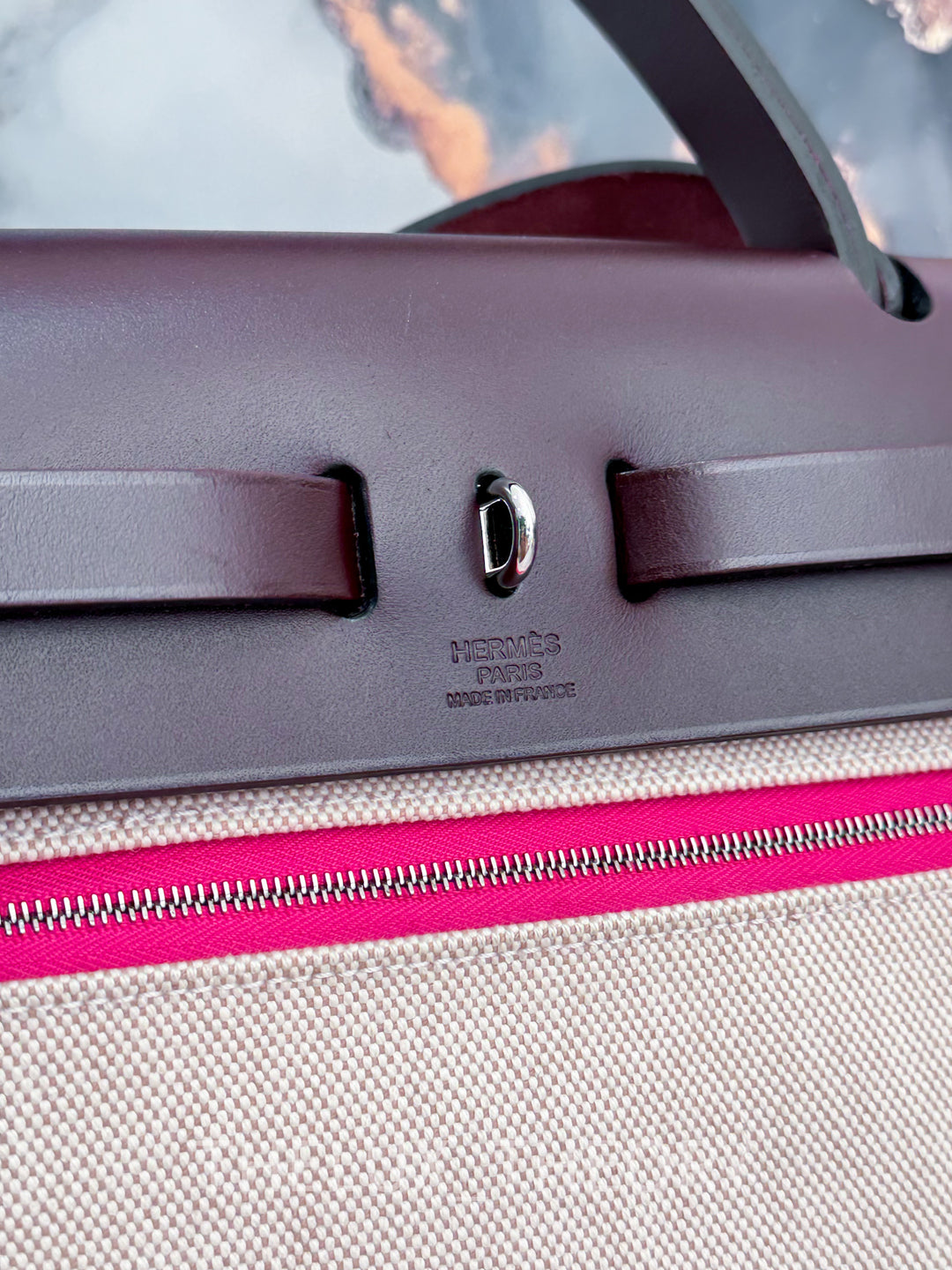 HERBAG ZIP 31 ROSE SHOCKING / ECRU / ROUGE SELLIER 2021